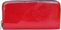 женский кошелек Poolparty poolparty-laquer-red-wallet красный цвет
