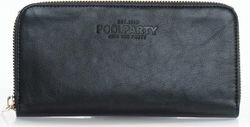 женский кошелек Poolparty poolparty-leather-wallet черный цвет