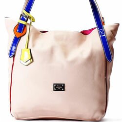 классическая женская сумка Velina Fabbiano VF57258 розовый цвет