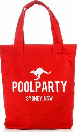 летняя женская сумка Poolparty pool1 красный цвет
