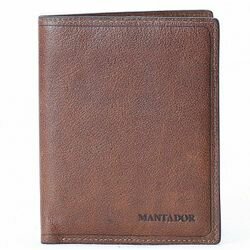 мужской кошелек Mantador 9915 коричневый цвет