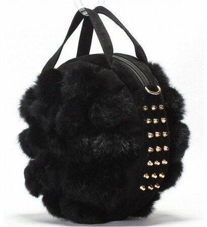 Дизайнерская сумка из натурального меха кролика Brand Style 87633