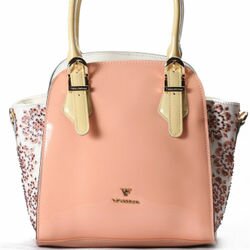 классическая женская сумка Velina Fabbiano VF77192 розовый цвет
